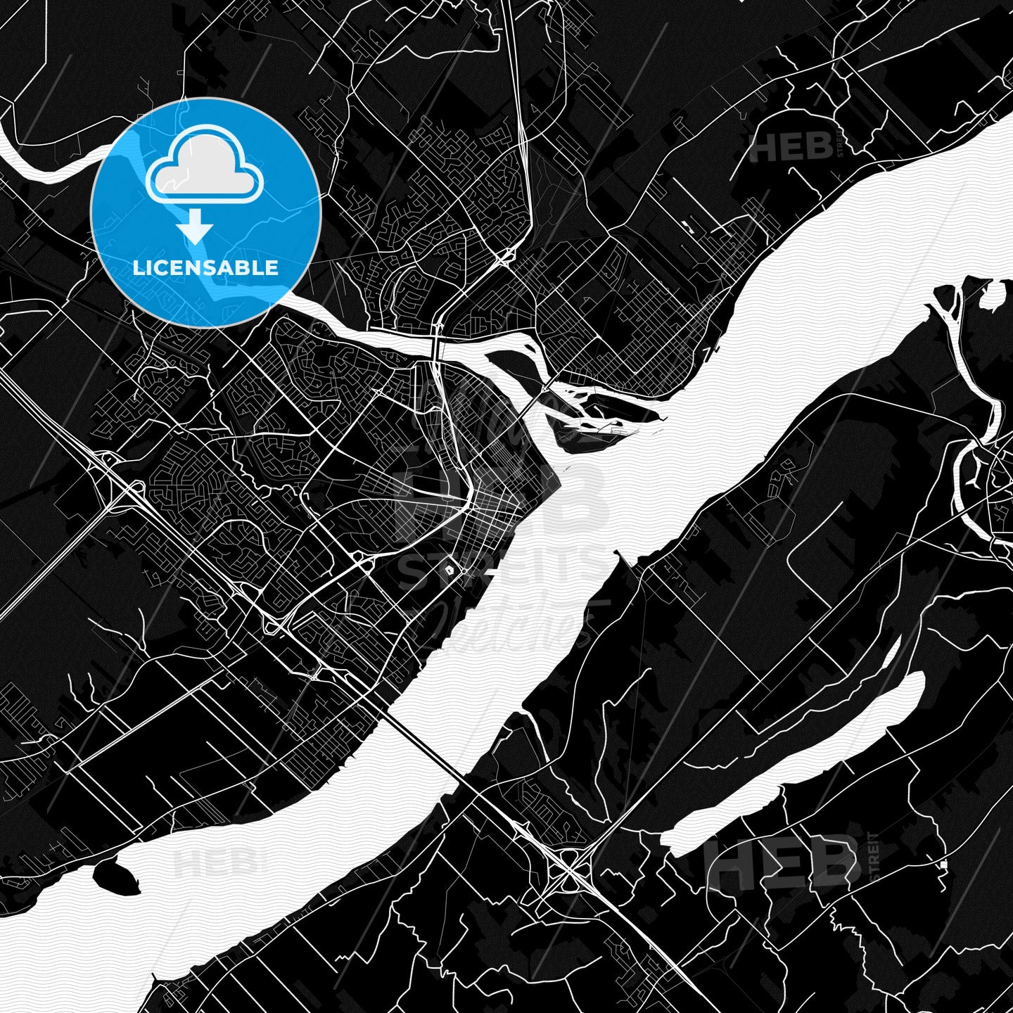 Trois-Rivières, Canada PDF map