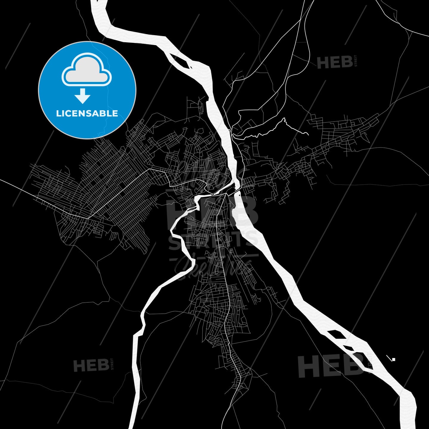 Tshikapa, DR Congo PDF map