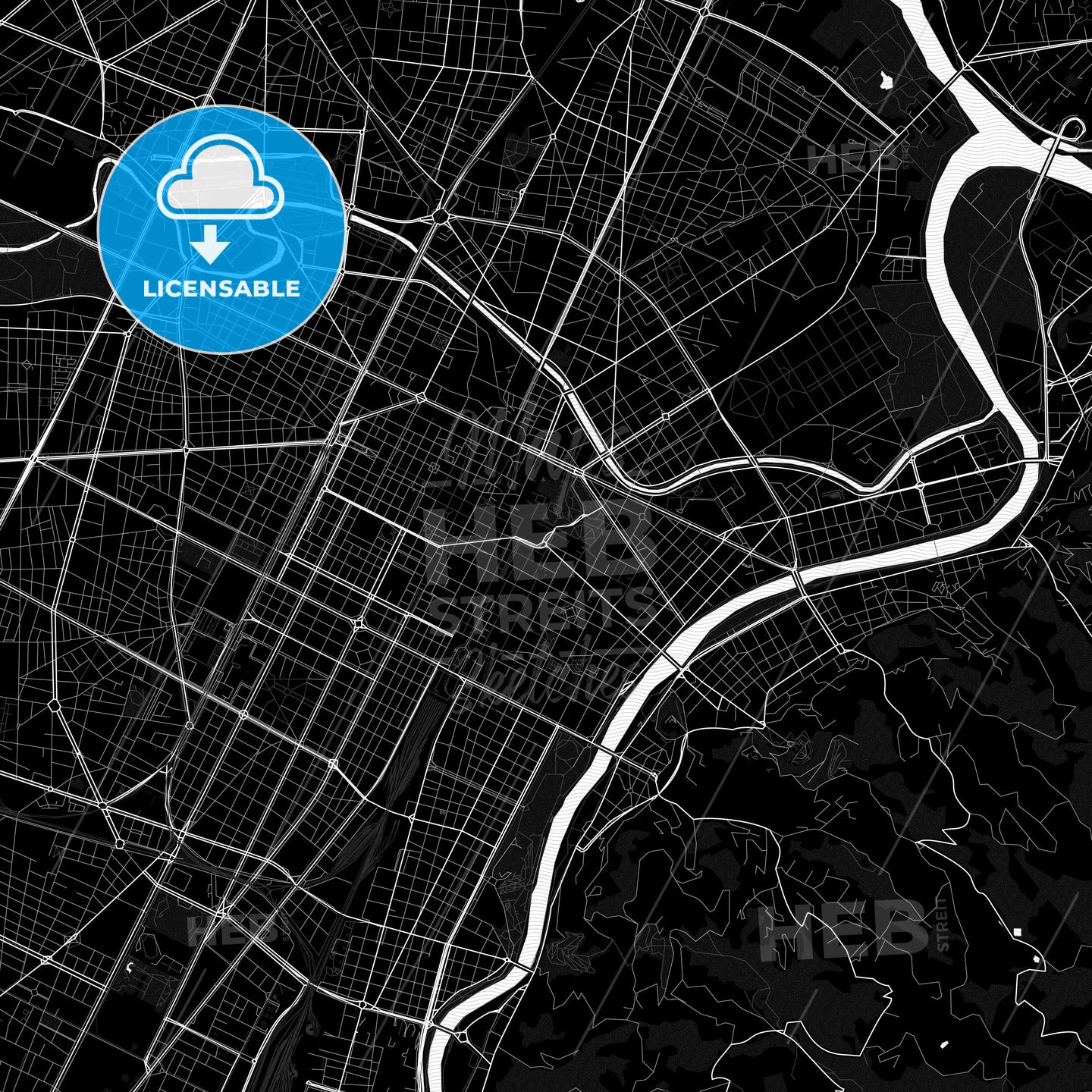 Turin, Italy PDF map