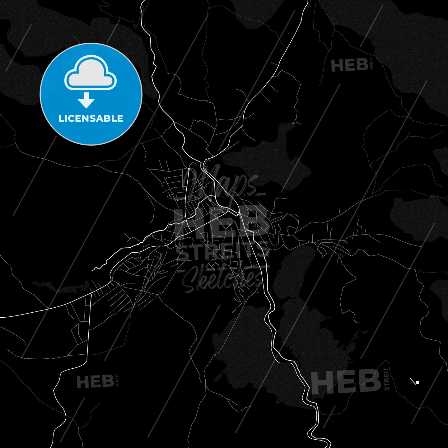 Tutin, Serbia PDF map