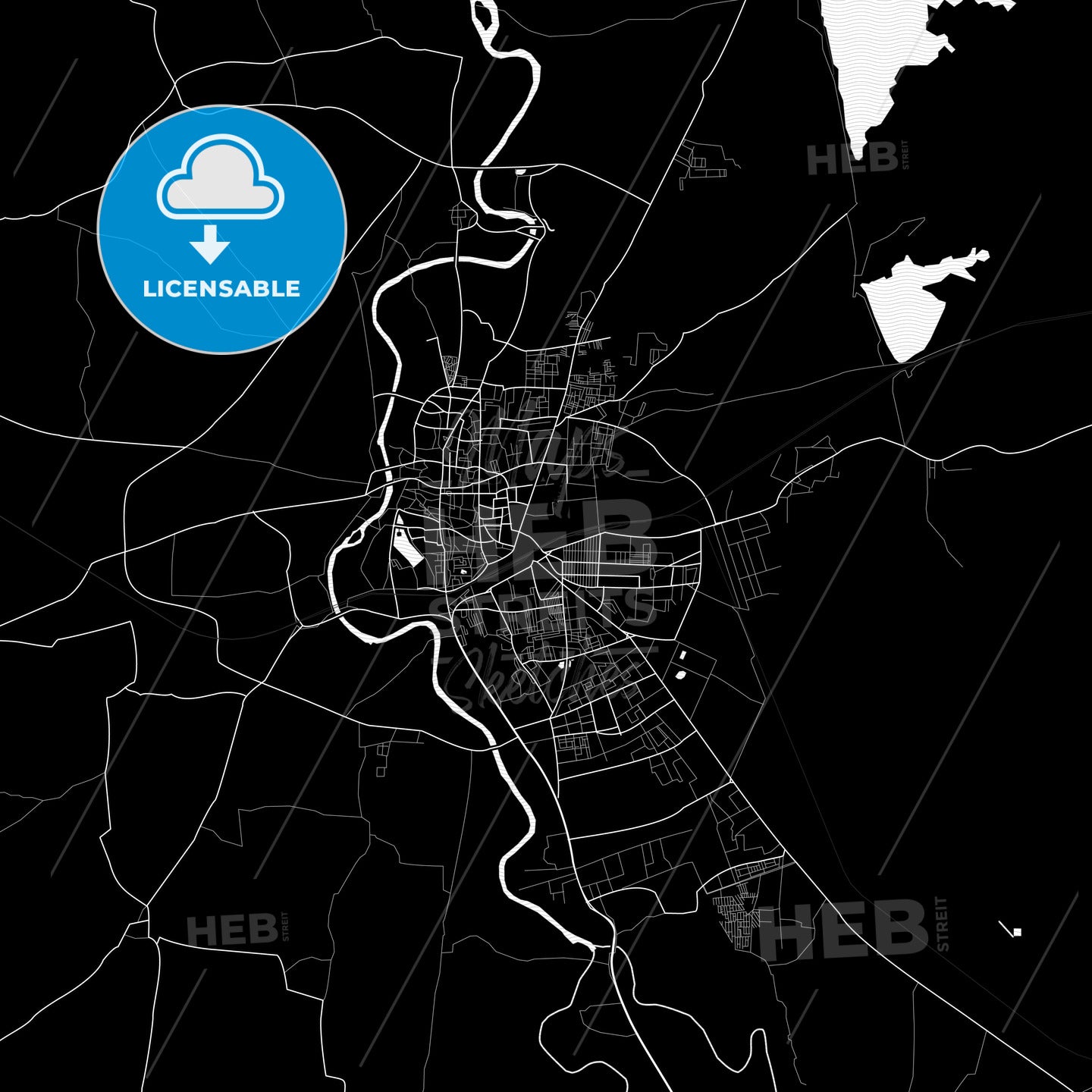 Ujjain, India PDF map