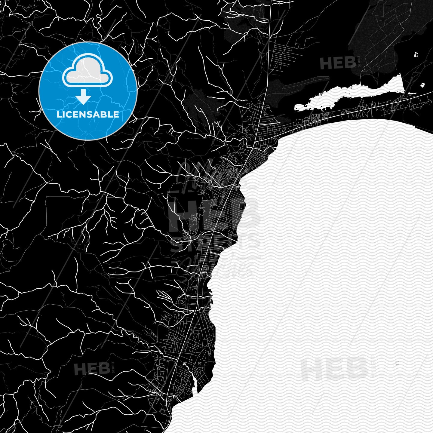 Uvira, DR Congo PDF map