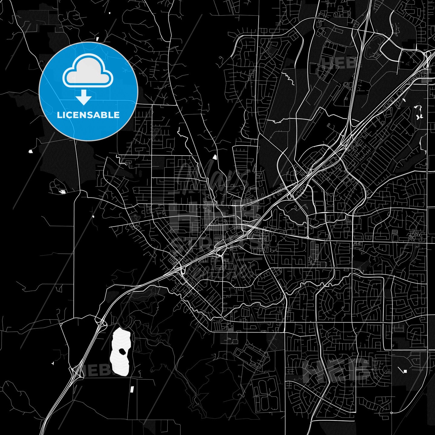 Vacaville, California, United States, PDF map