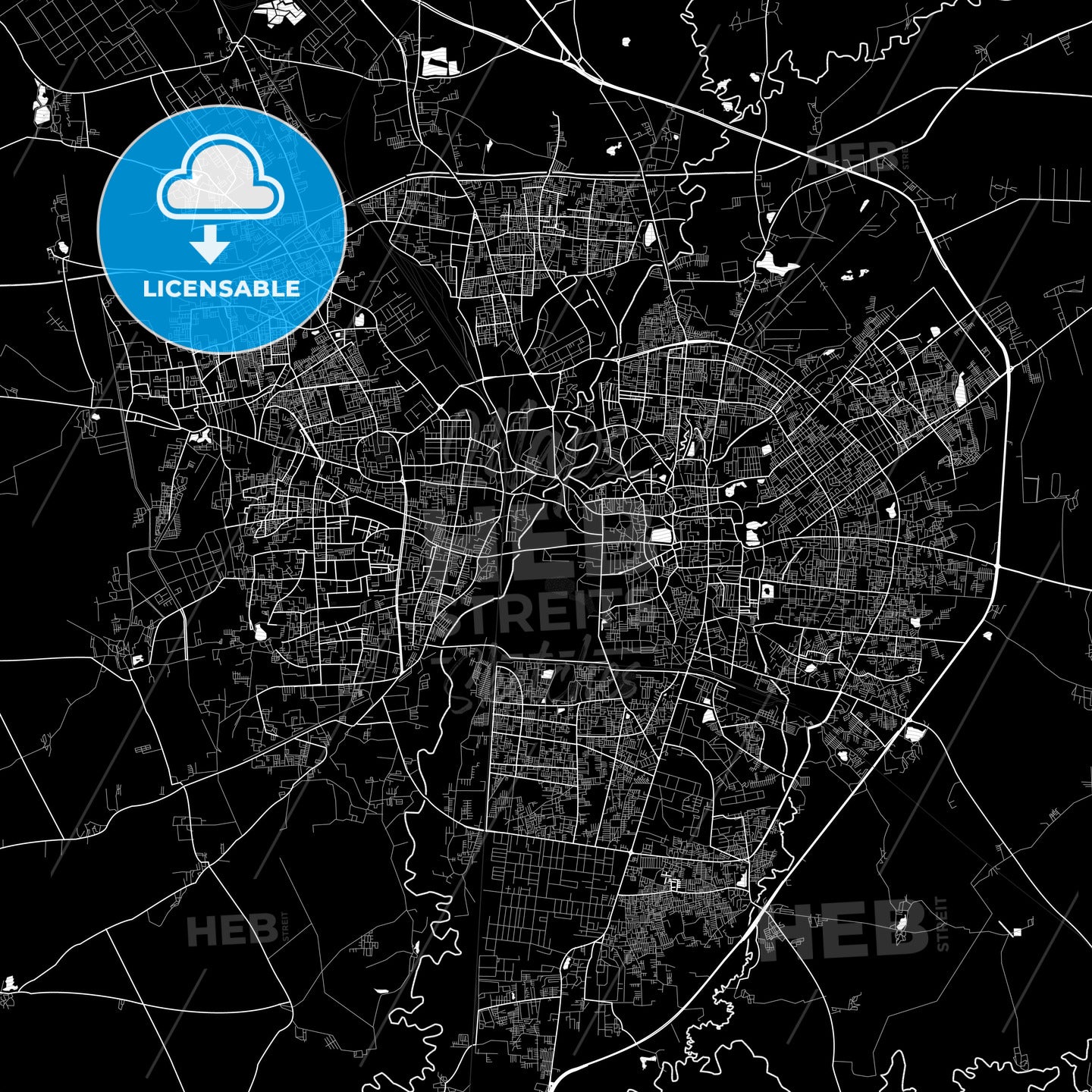 Vadodara, India PDF map