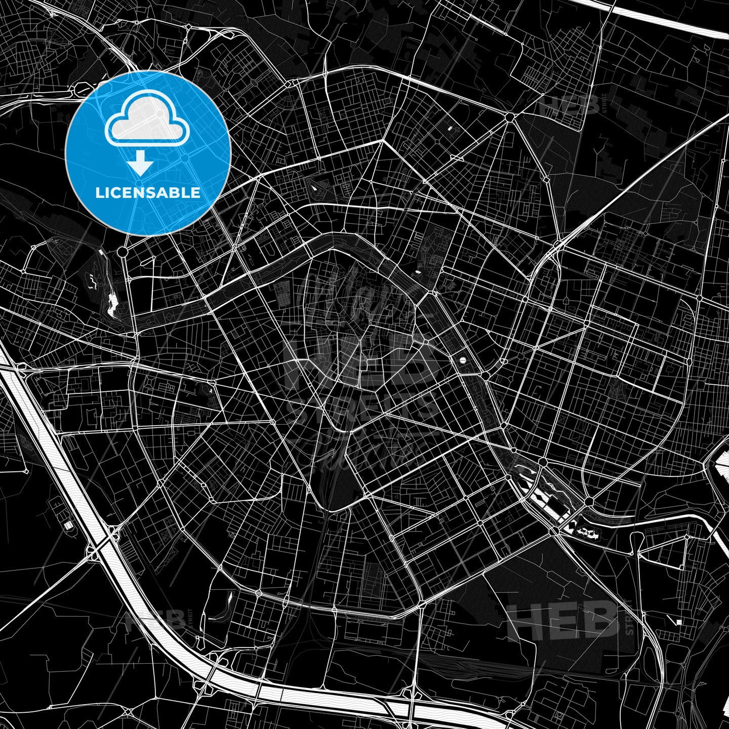 Valencia, Spain PDF map