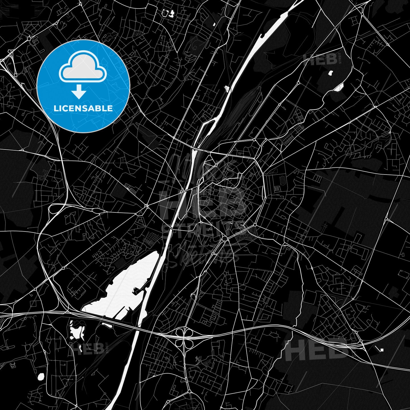 Valenciennes, France PDF map