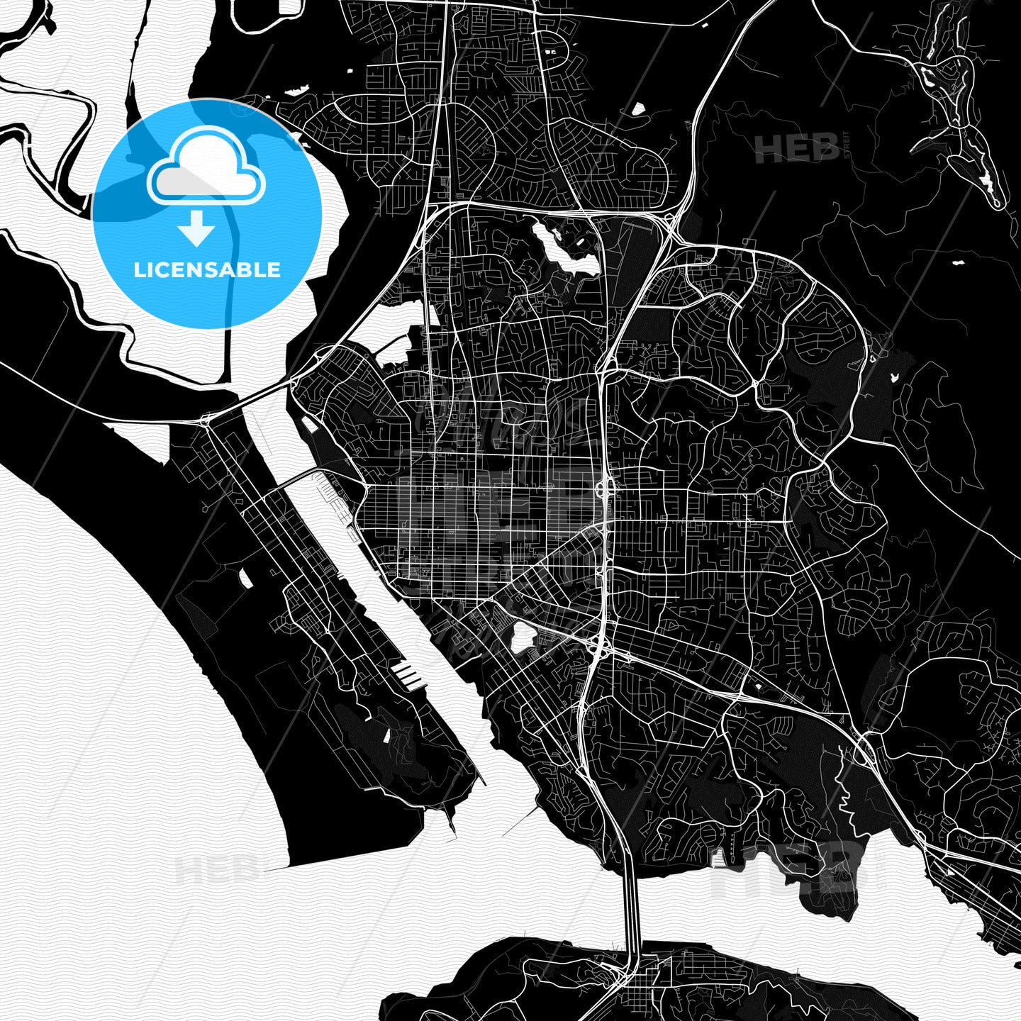Vallejo, California, United States, PDF map