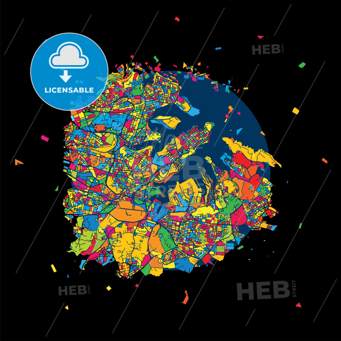 Valletta, Malta, Colorful Artmap