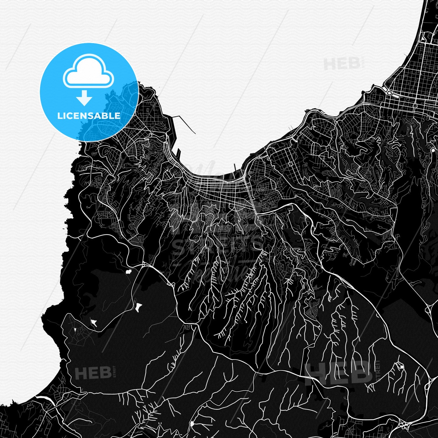 Valparaiso, Chile PDF map