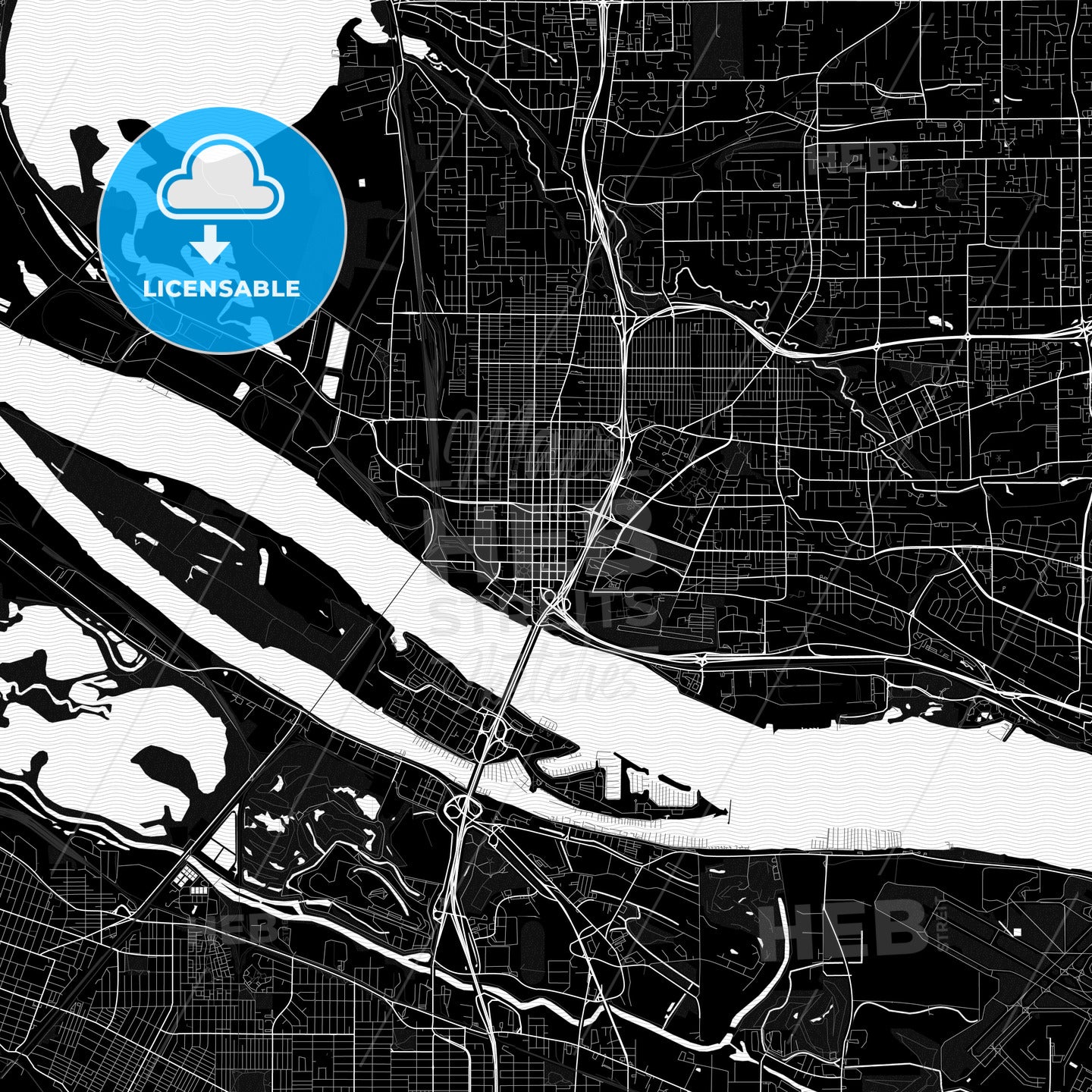 Vancouver, Washington, United States, PDF map