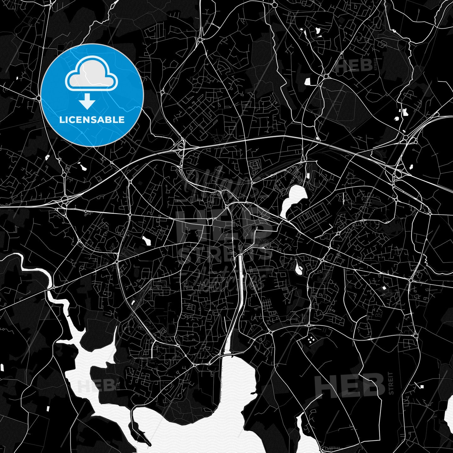 Vannes, France PDF map