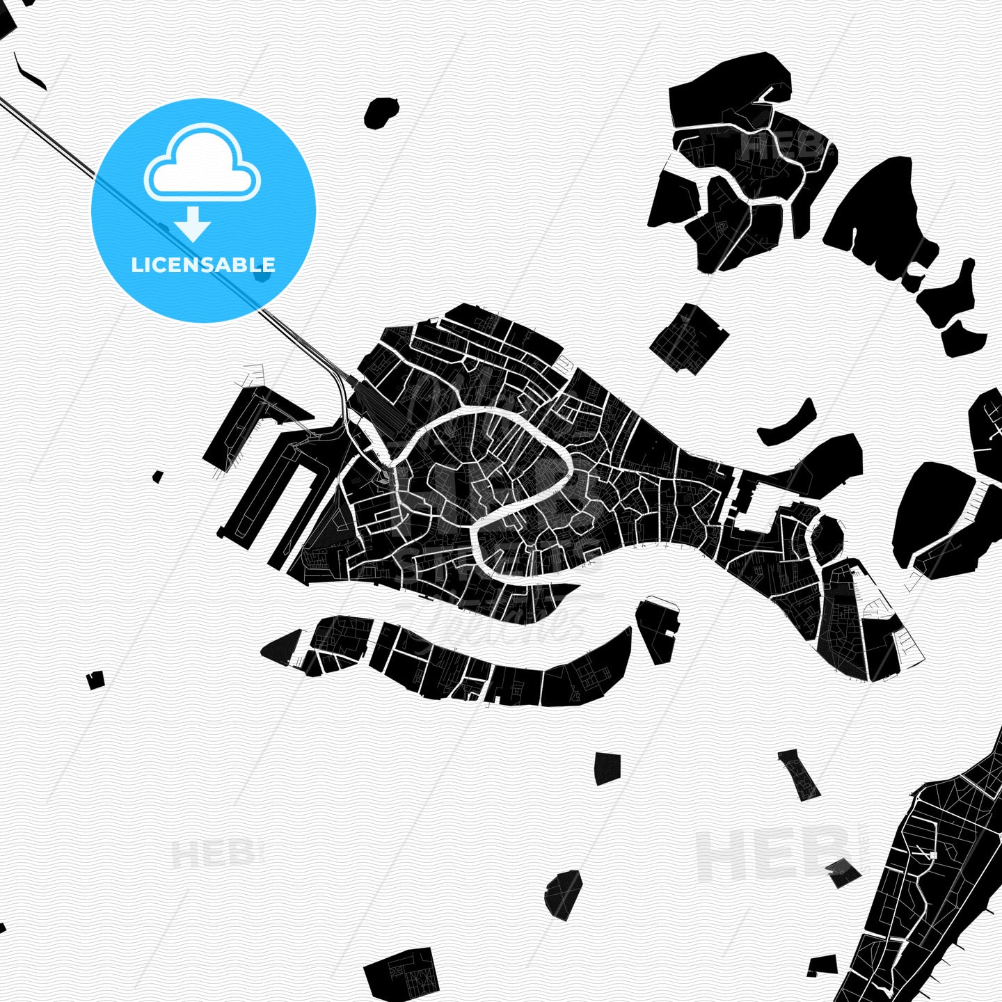 Venice, Italy PDF map