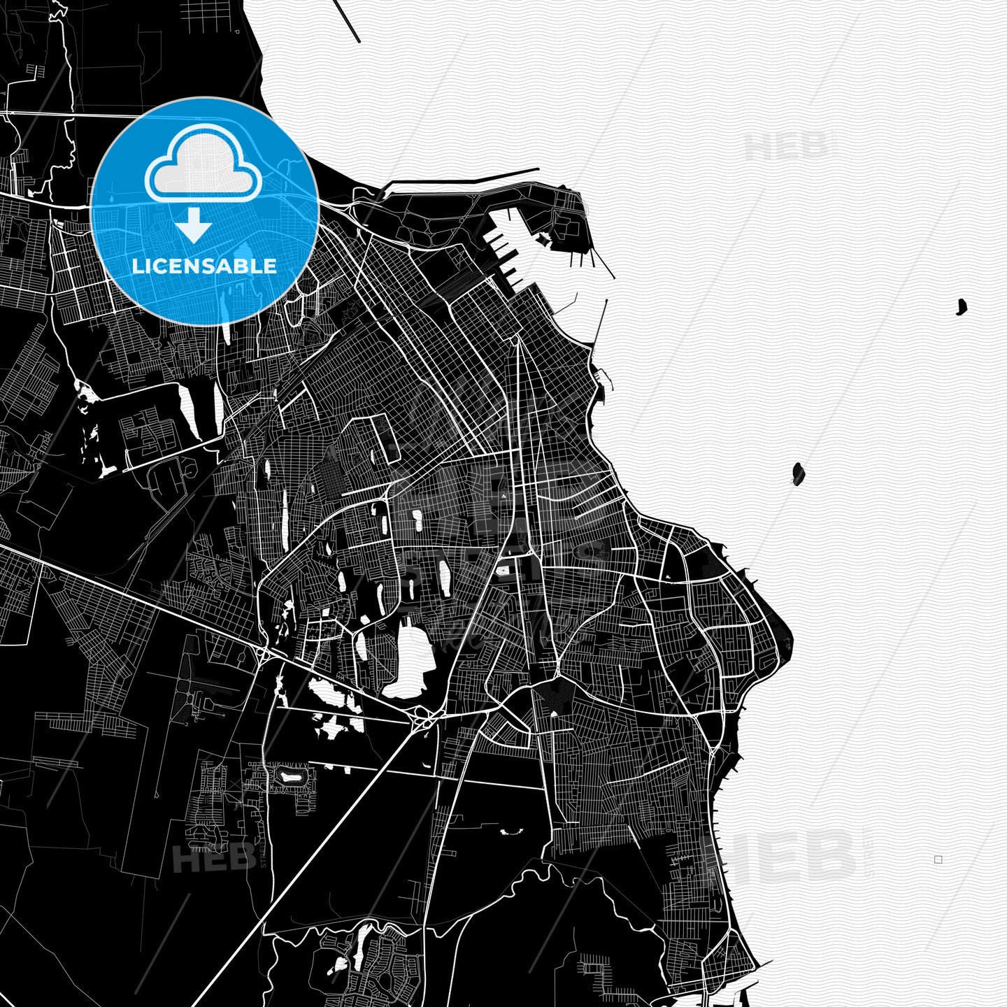 Veracruz, Mexico PDF map