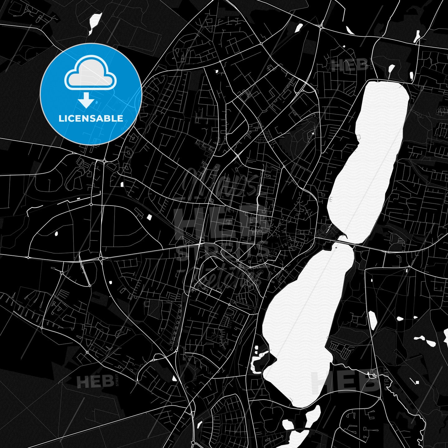 Viborg, Denmark PDF map