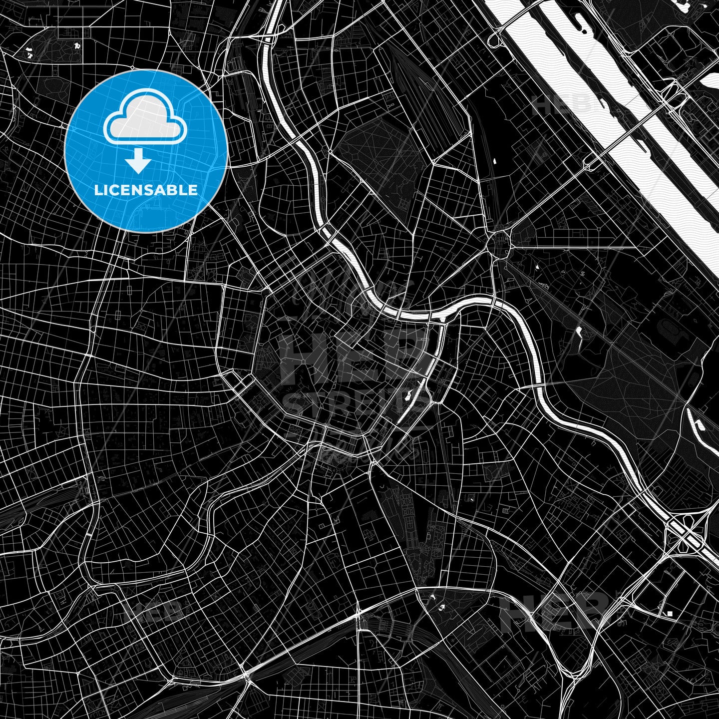 Vienna, Austria PDF map