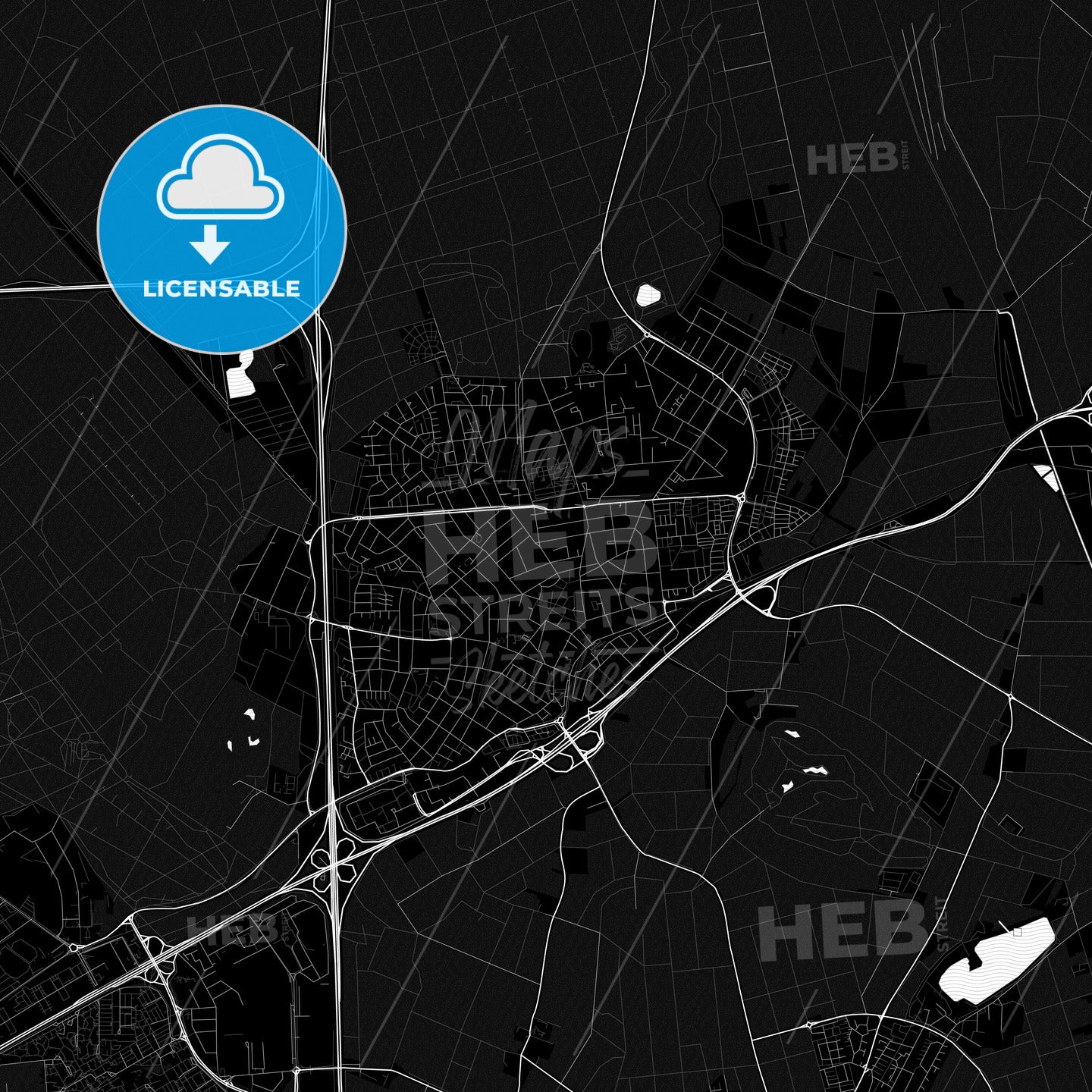 Viernheim, Germany PDF map