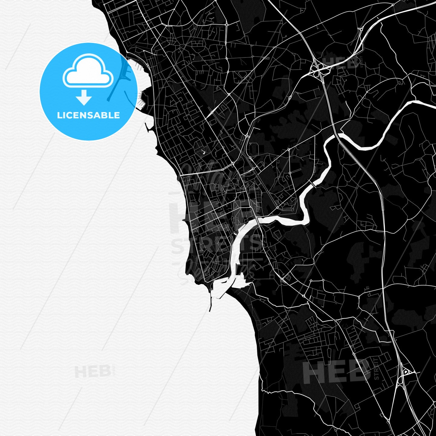 Vila do Conde, Portugal PDF map