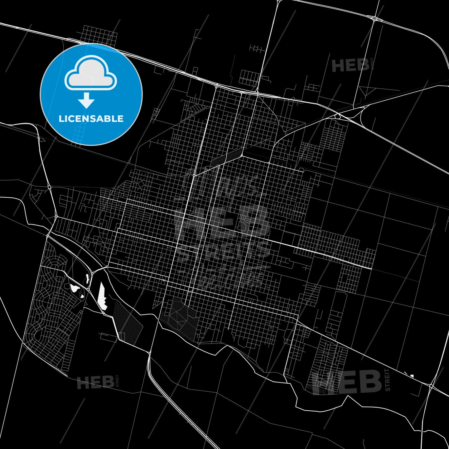 Villa Mercedes, Argentina PDF map