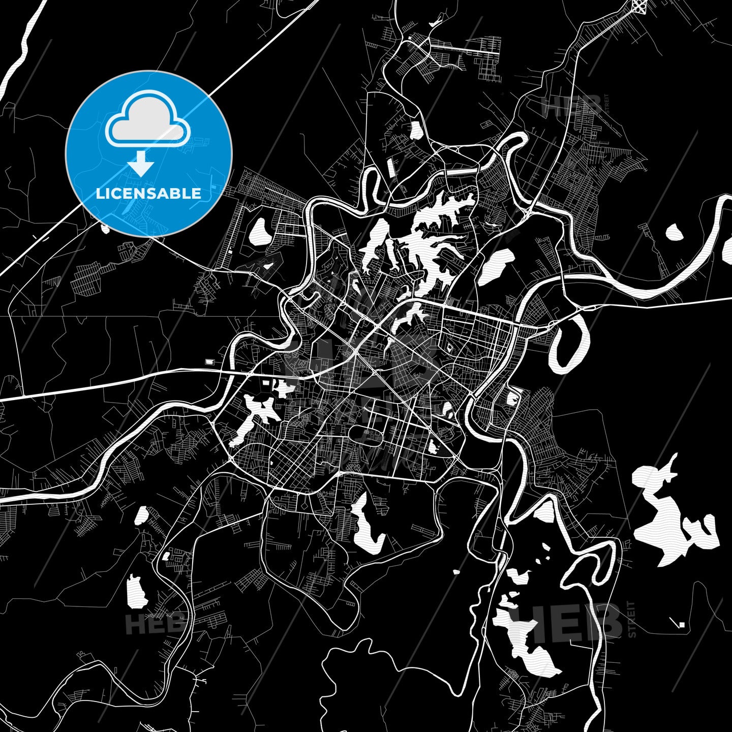 Villahermosa, Mexico PDF map