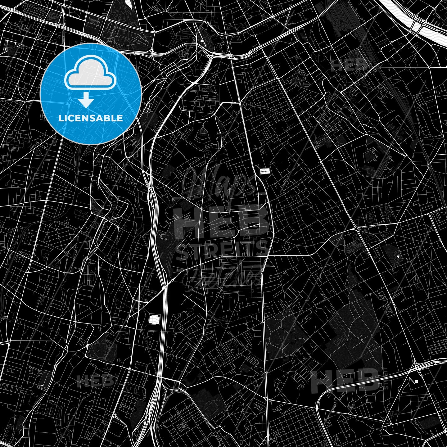 Villejuif, France PDF map