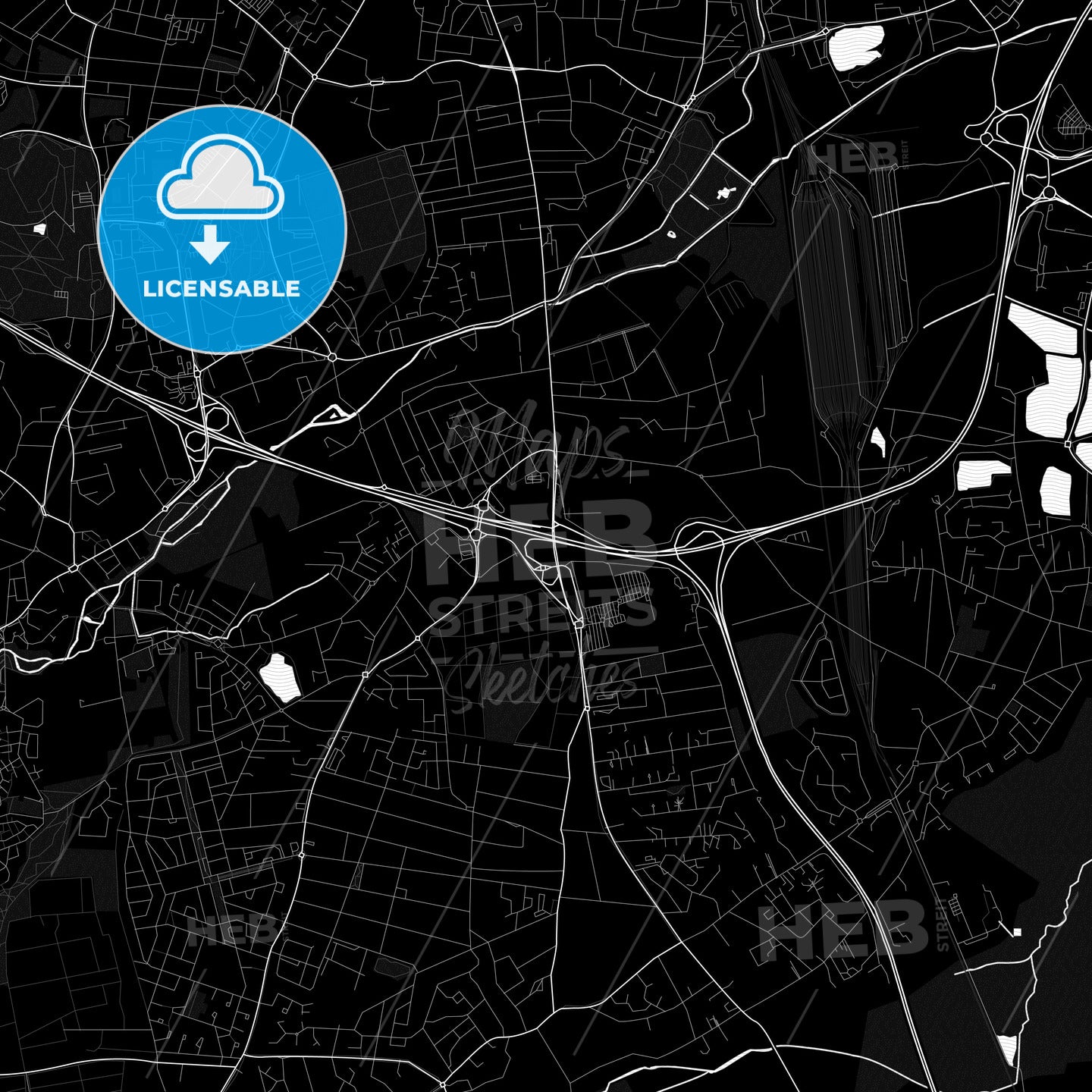 Villenave-d Ornon, France PDF map