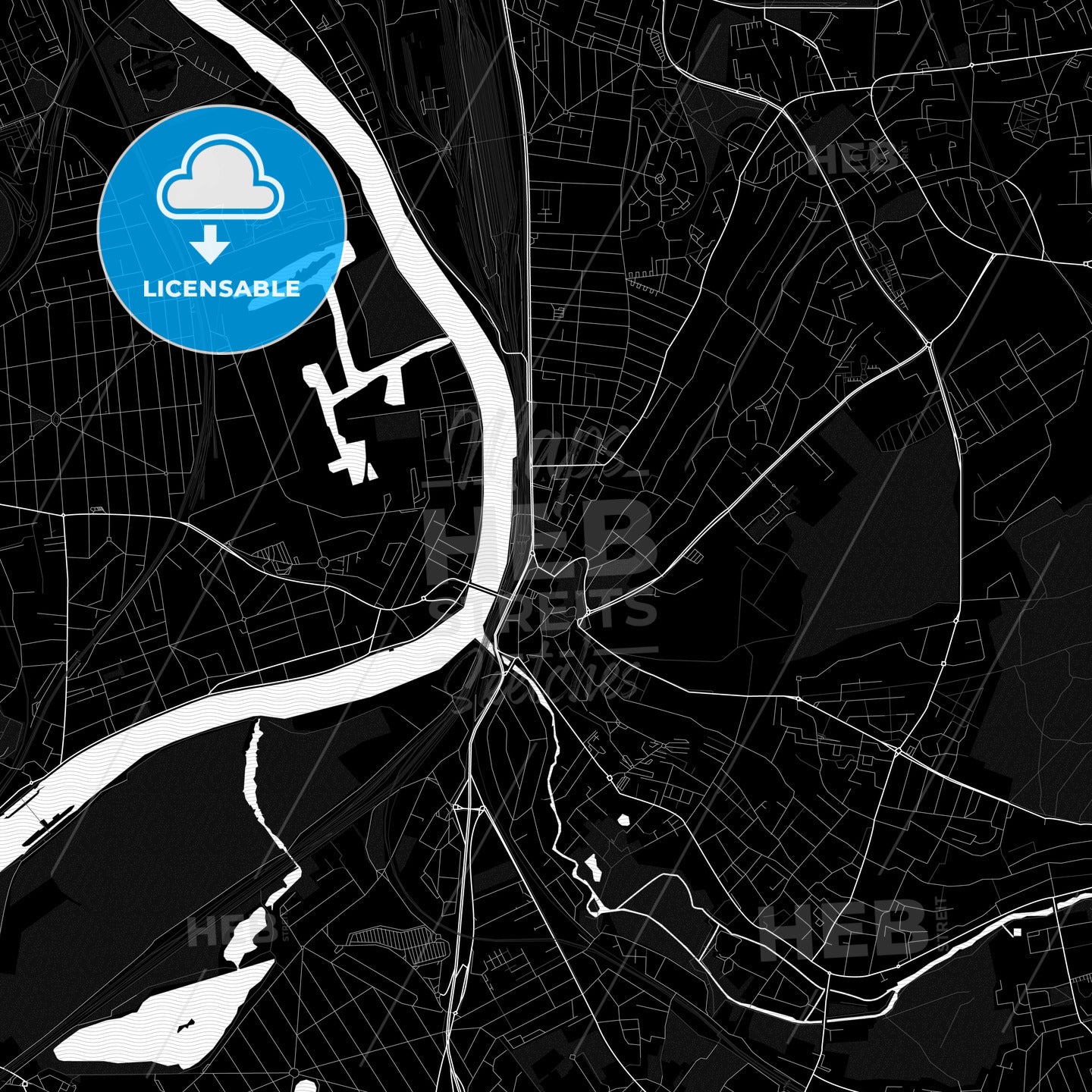Villeneuve-Saint-Georges, France PDF map
