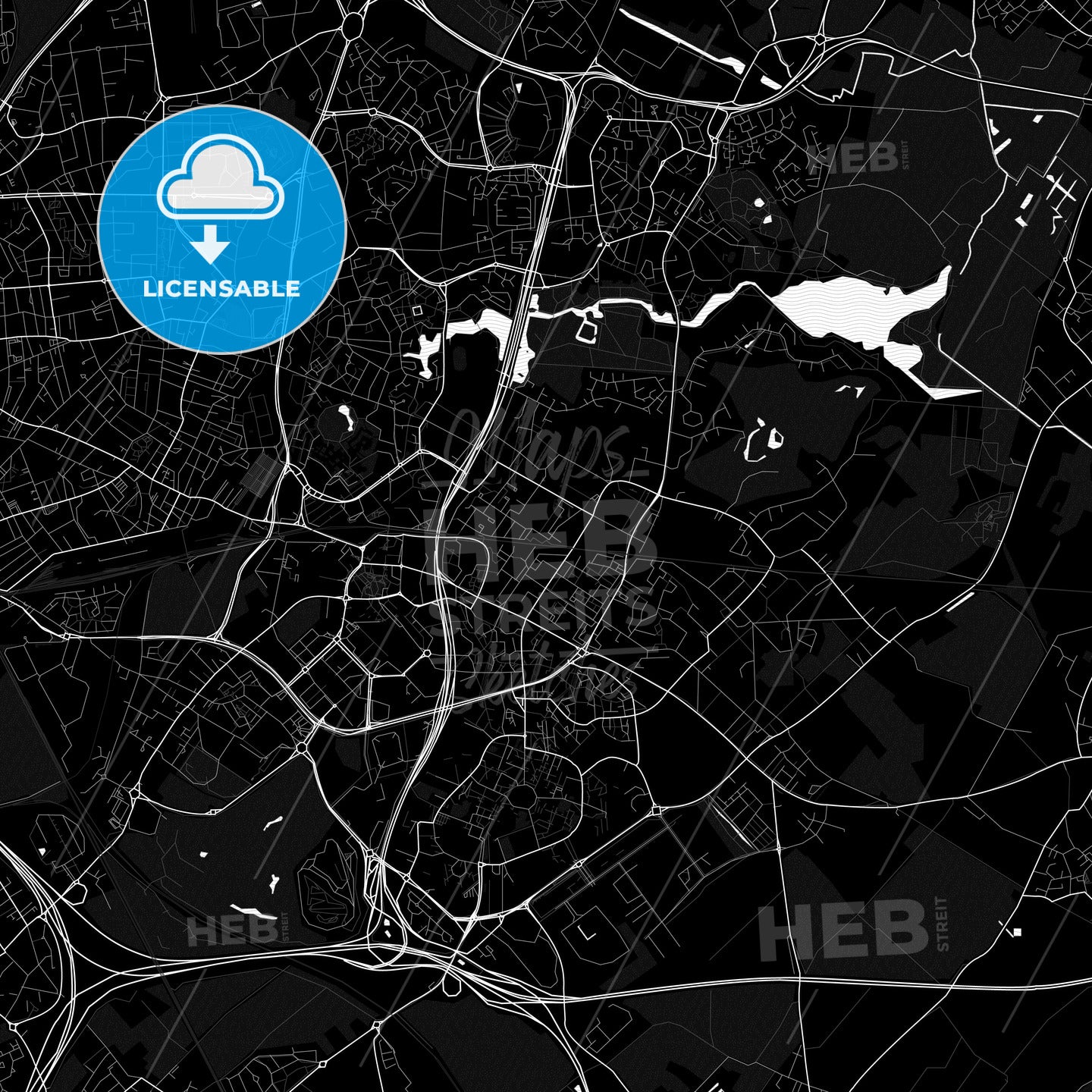 Villeneuve-d Ascq, France PDF map