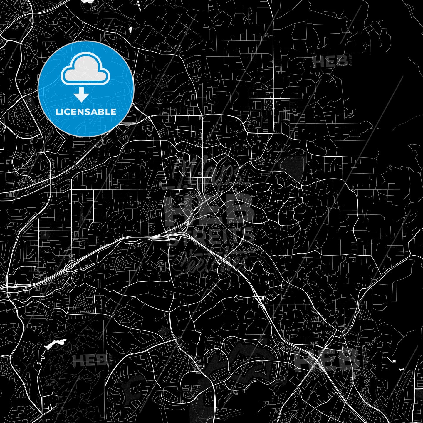 Vista, California, United States, PDF map