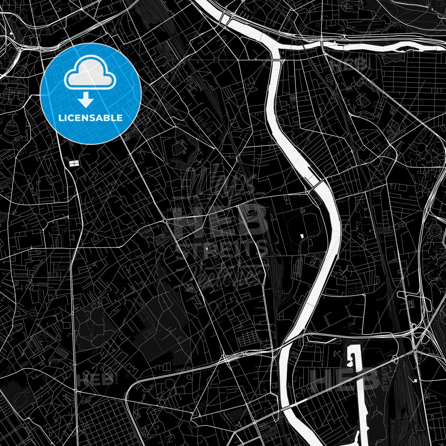 Vitry-sur-Seine, France PDF map