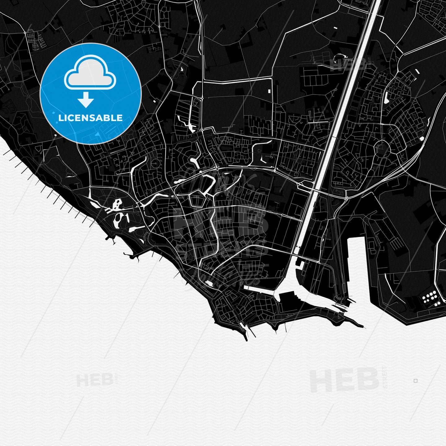 Vlissingen, Netherlands PDF map