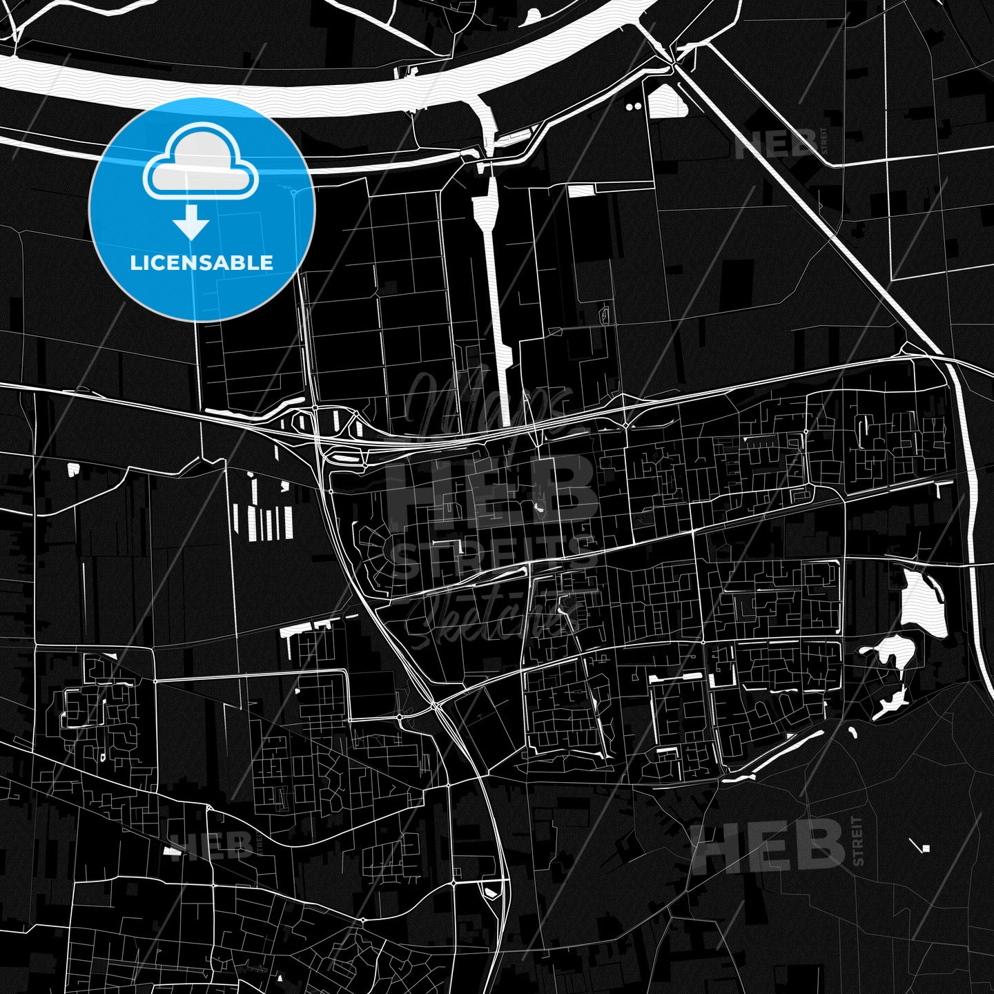 Waalwijk, Netherlands PDF map