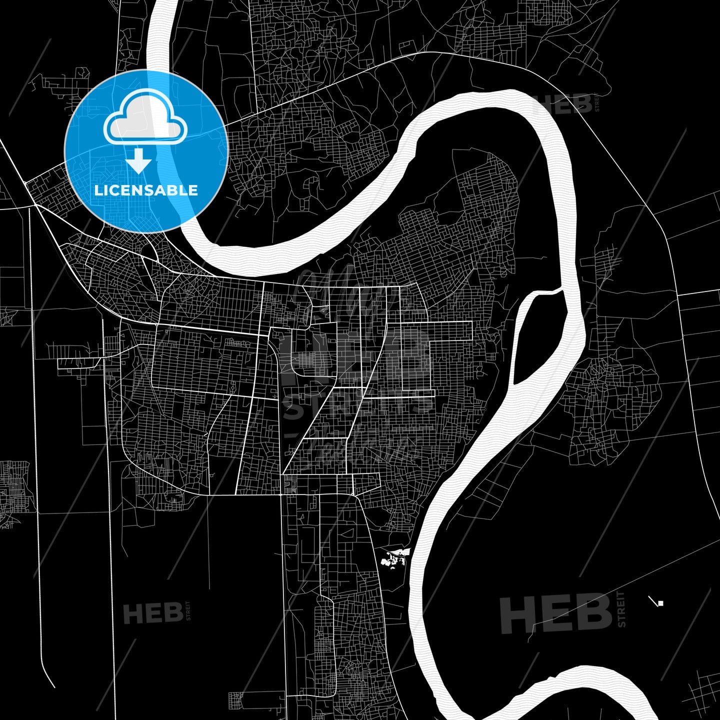 Wad Medani, Sudan PDF map