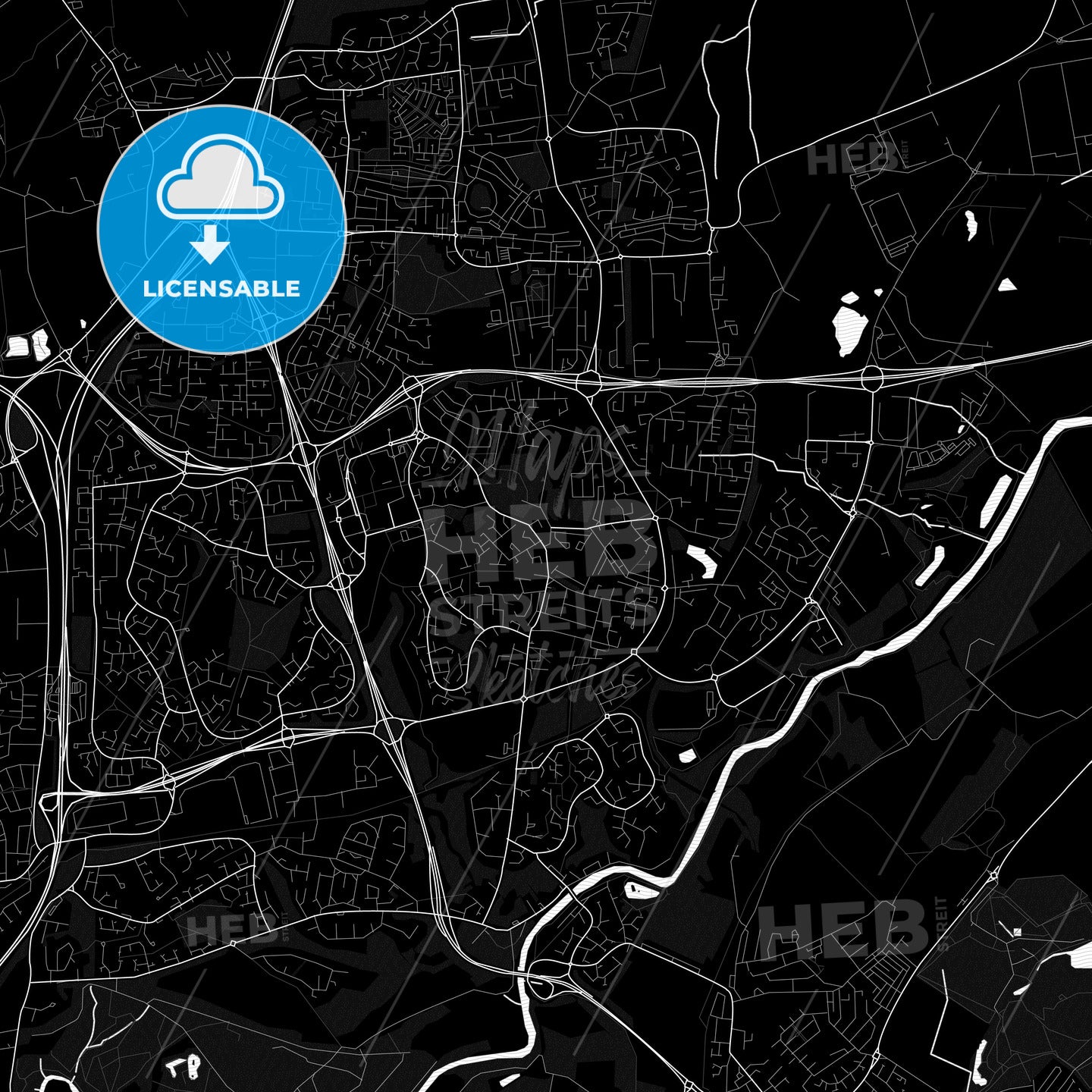Washington, England PDF map