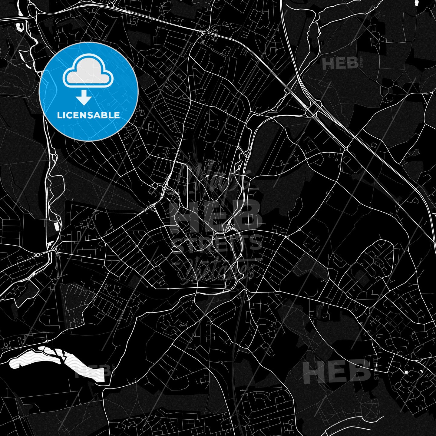 Watford, England PDF map