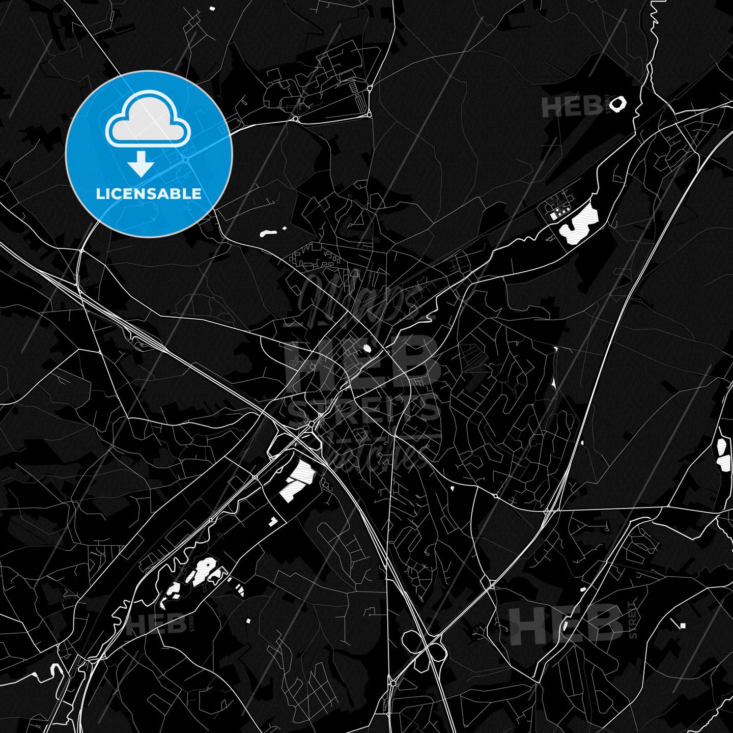 Wavre, Belgium PDF map