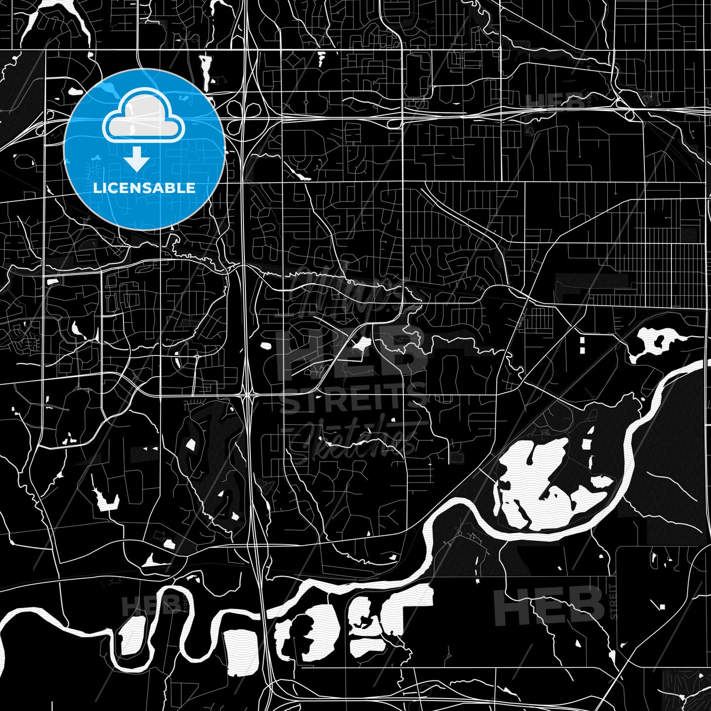 West Des Moines, Iowa, United States, PDF map