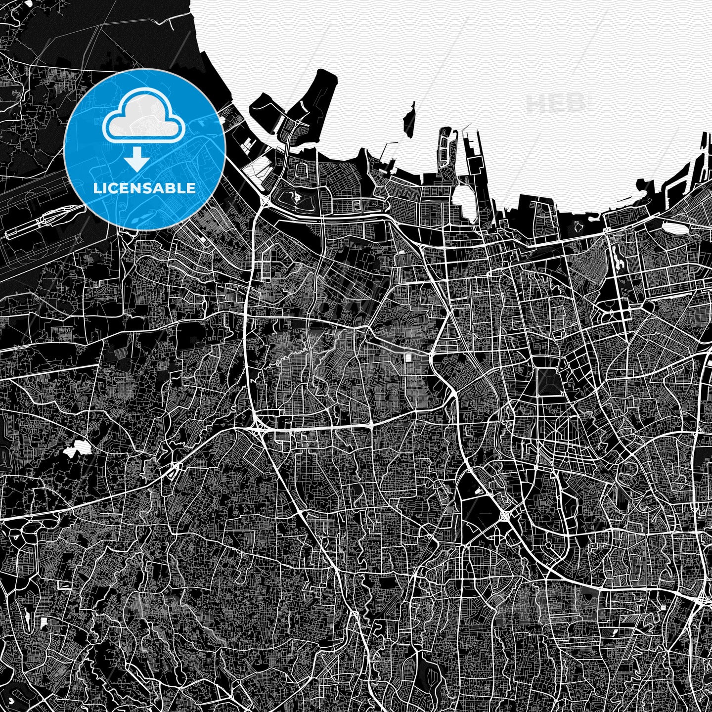 West Jakarta, Indonesia PDF map
