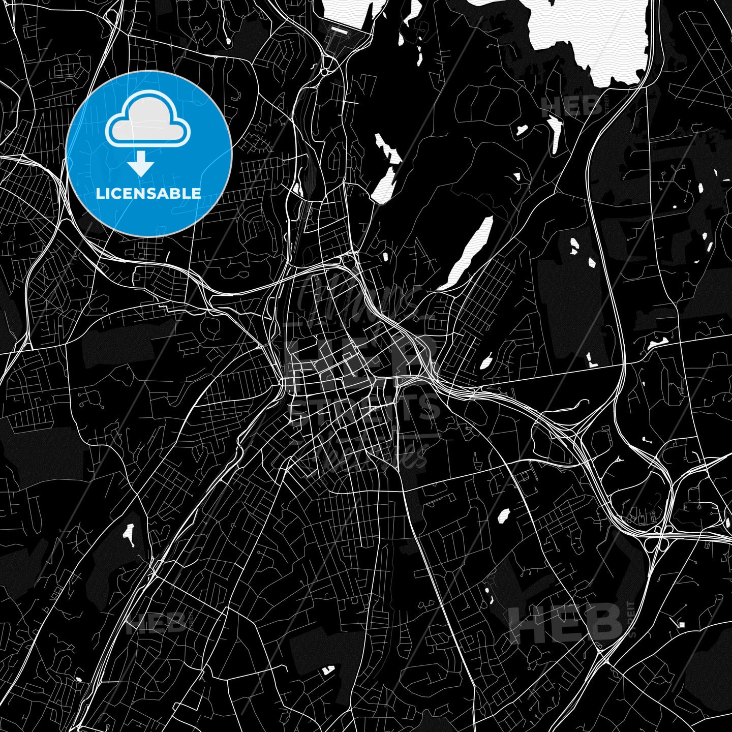 White Plains, New York, United States, PDF map