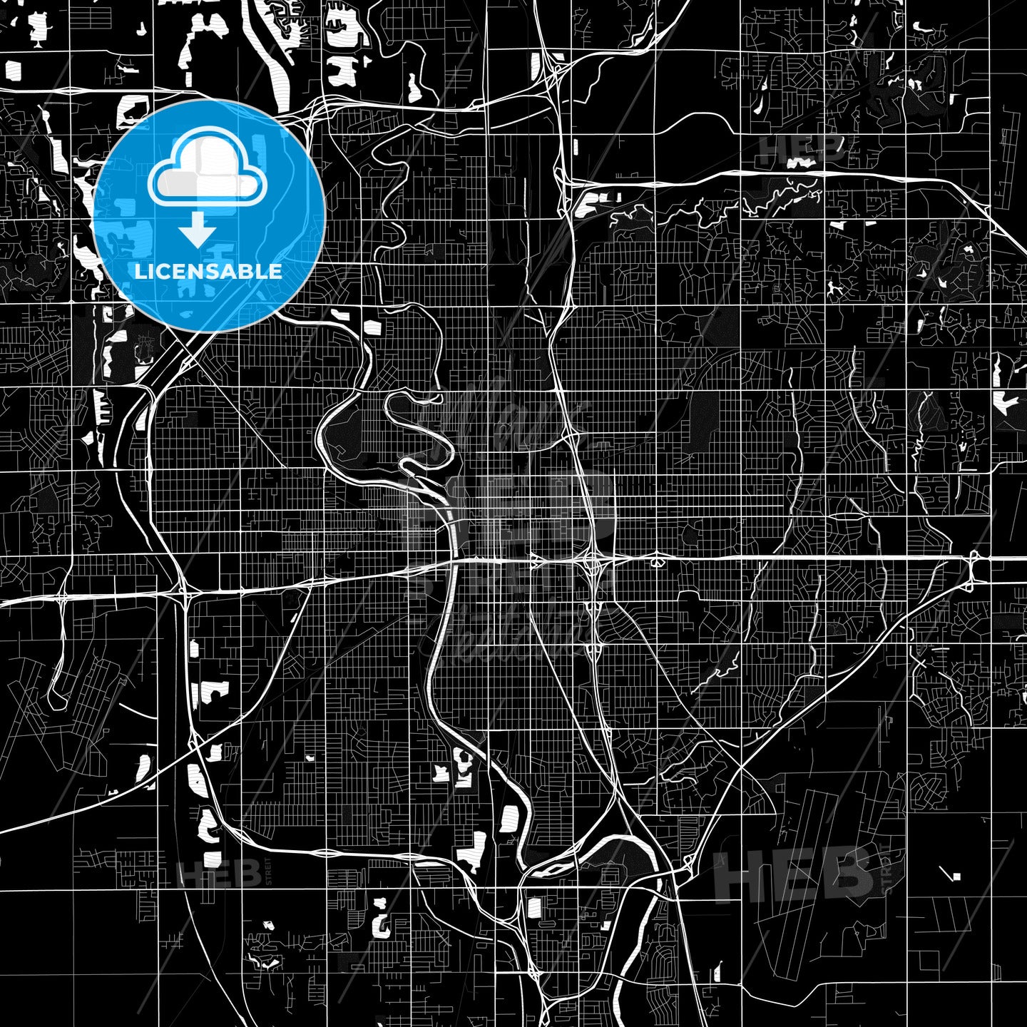 Wichita, Kansas, United States, PDF map