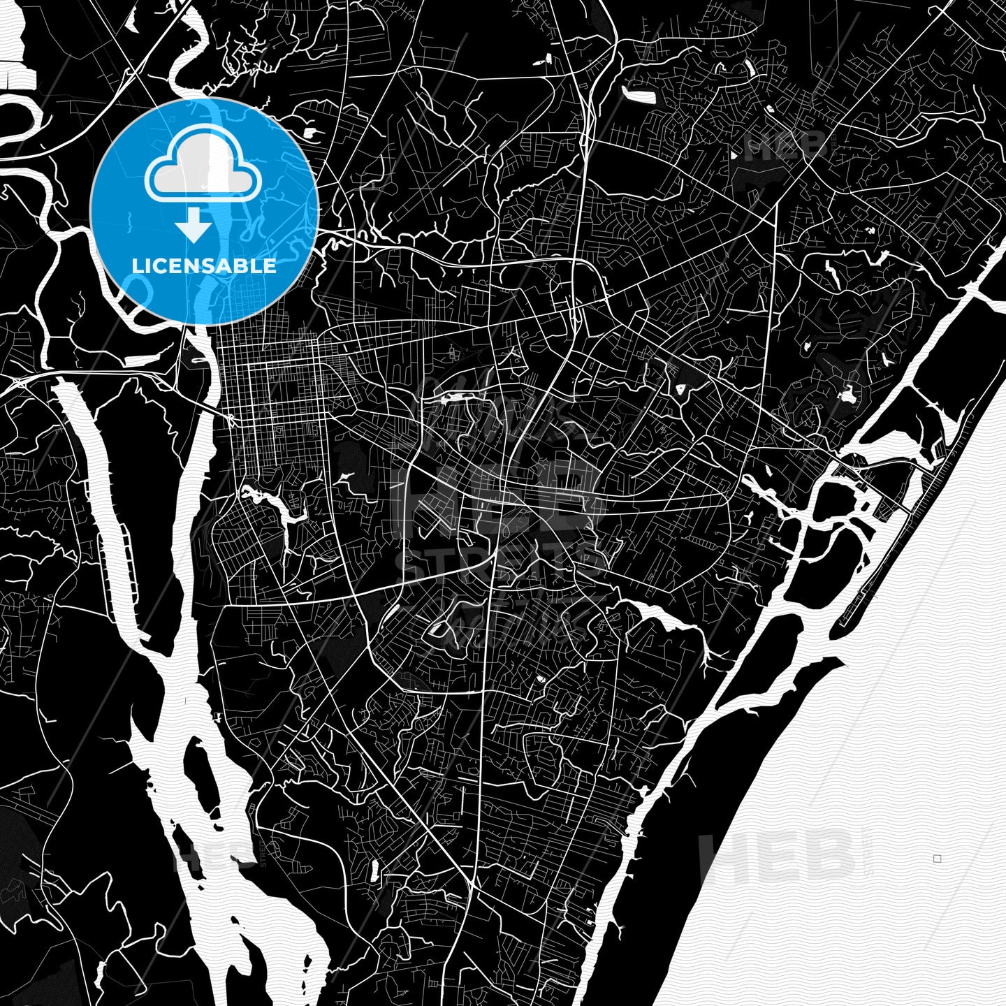 Wilmington, North Carolina, United States, PDF map