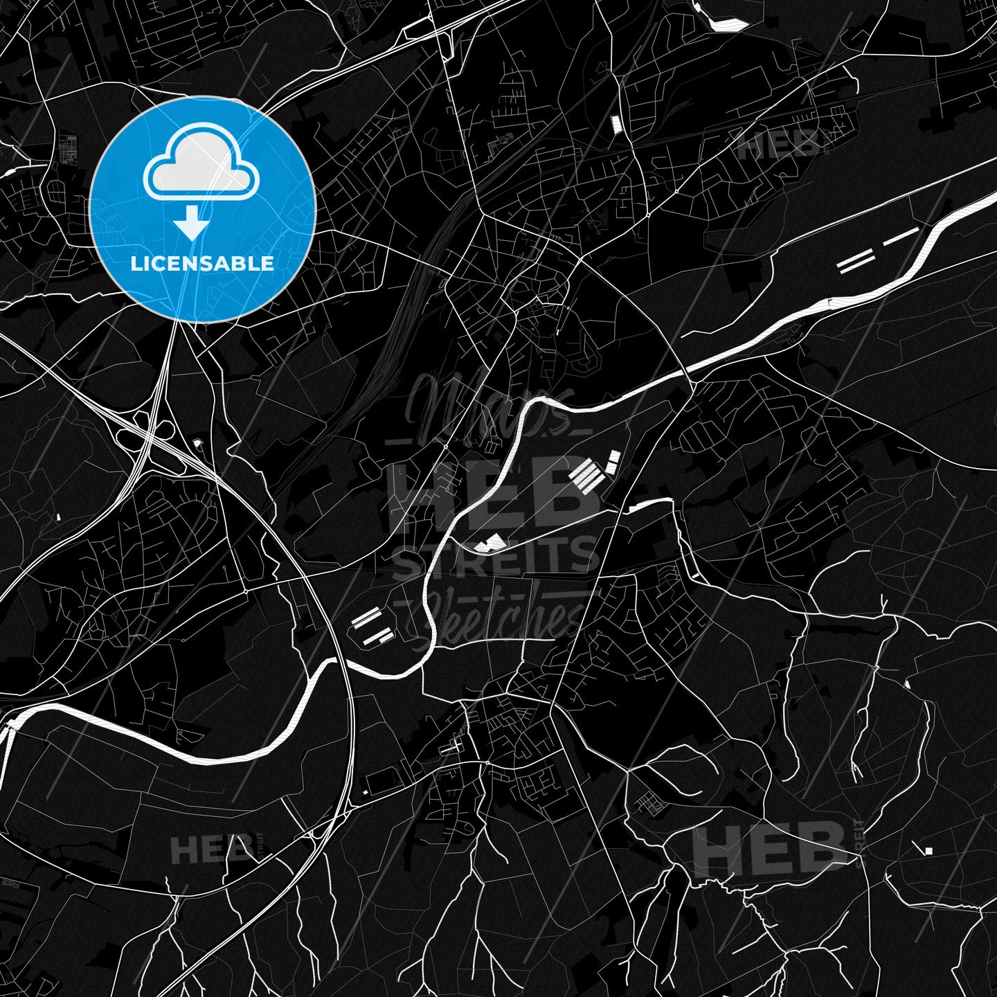 Wittenberg, Lutherstadt, Germany PDF map