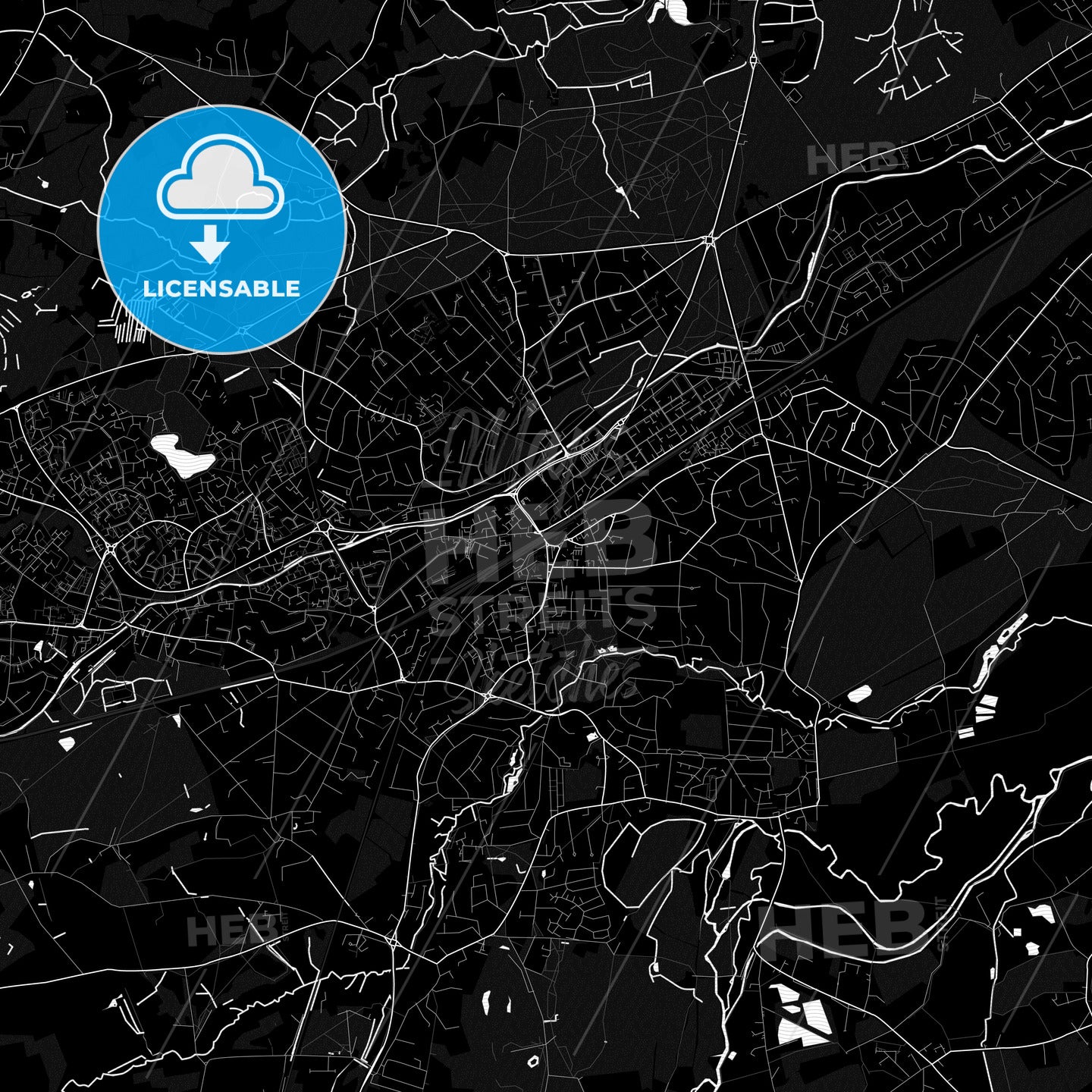 Woking, England PDF map
