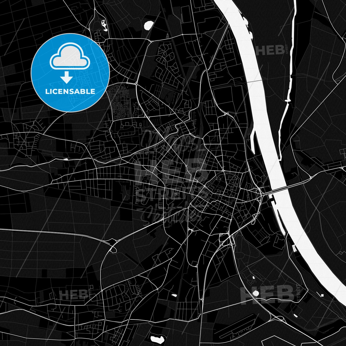 Worms, Germany PDF map