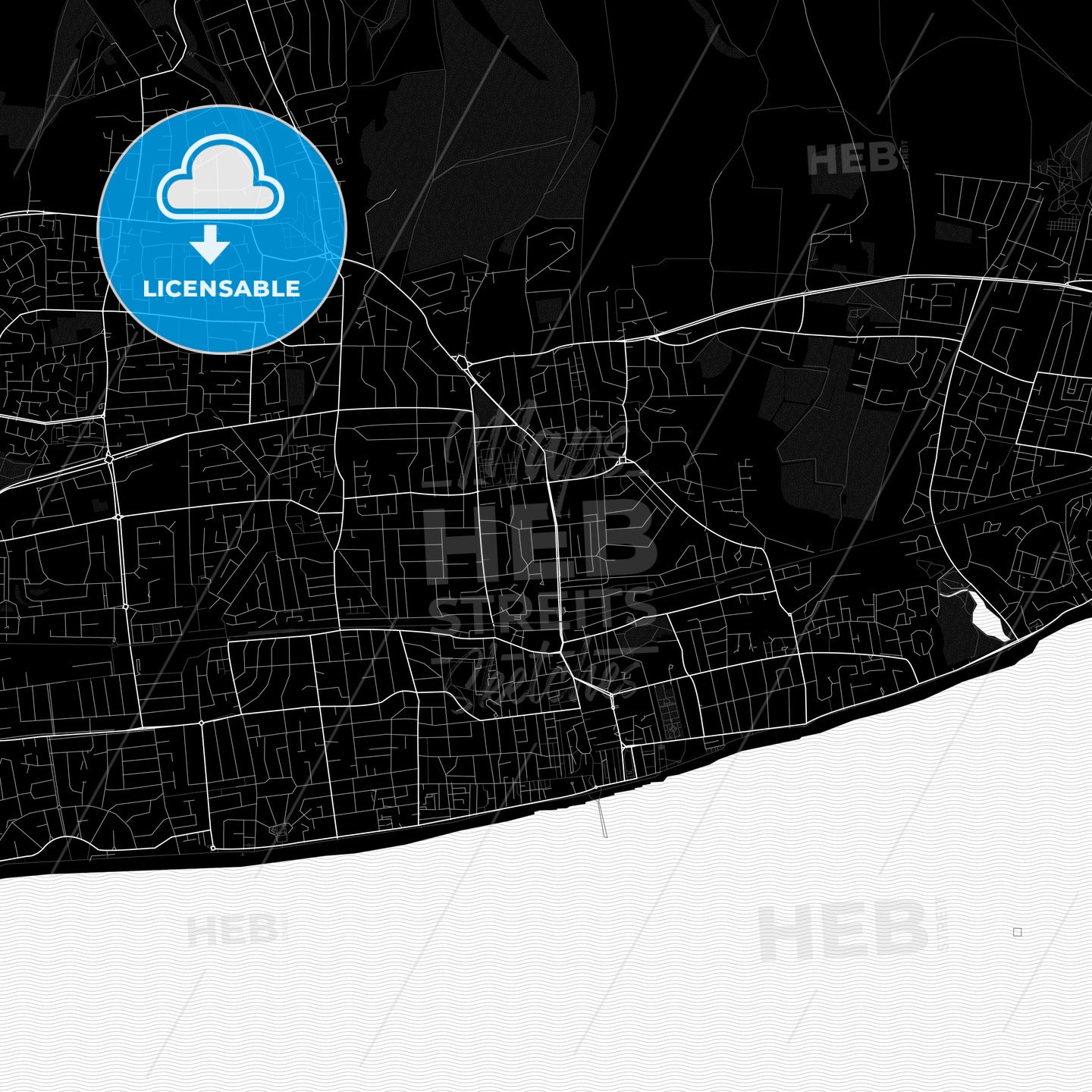 Worthing, England PDF map