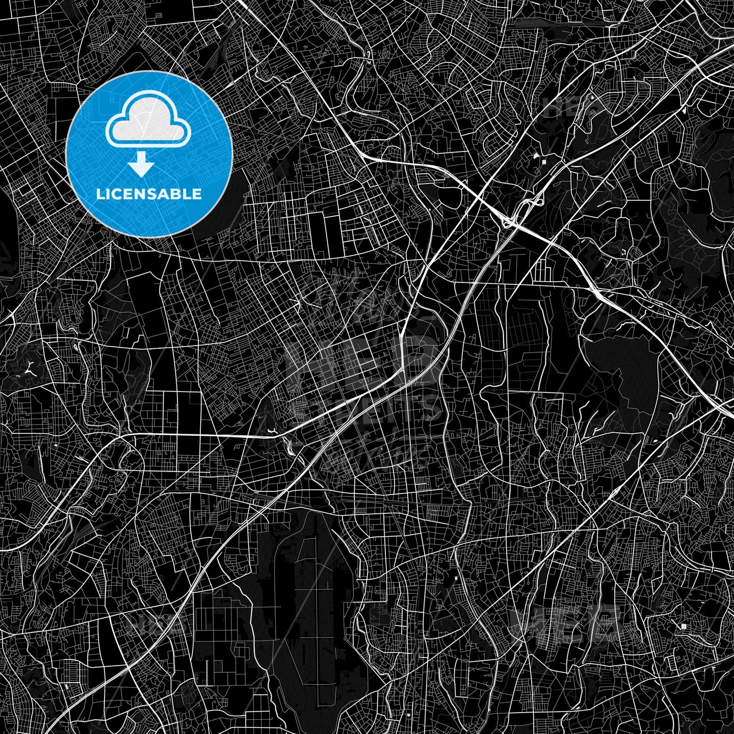 Yamato, Japan PDF map