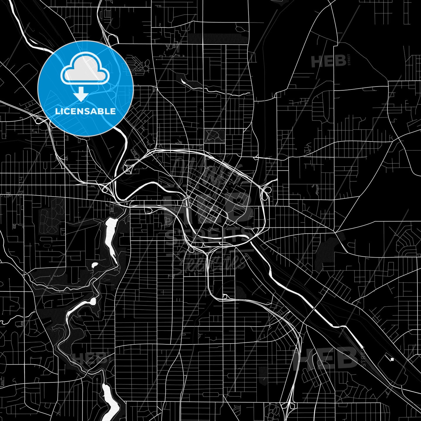 Youngstown, Ohio, United States, PDF map