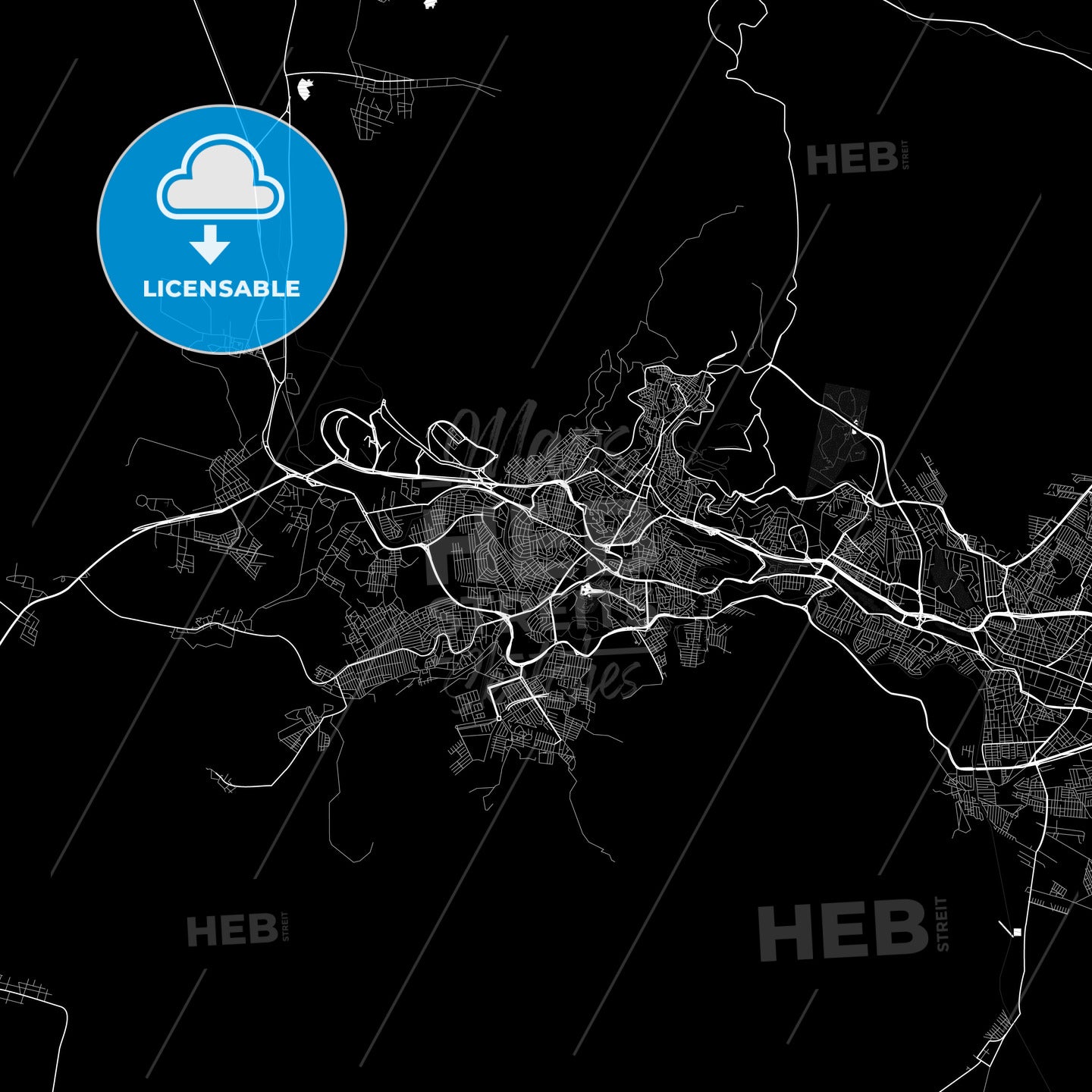 Zacatecas, Mexico PDF map