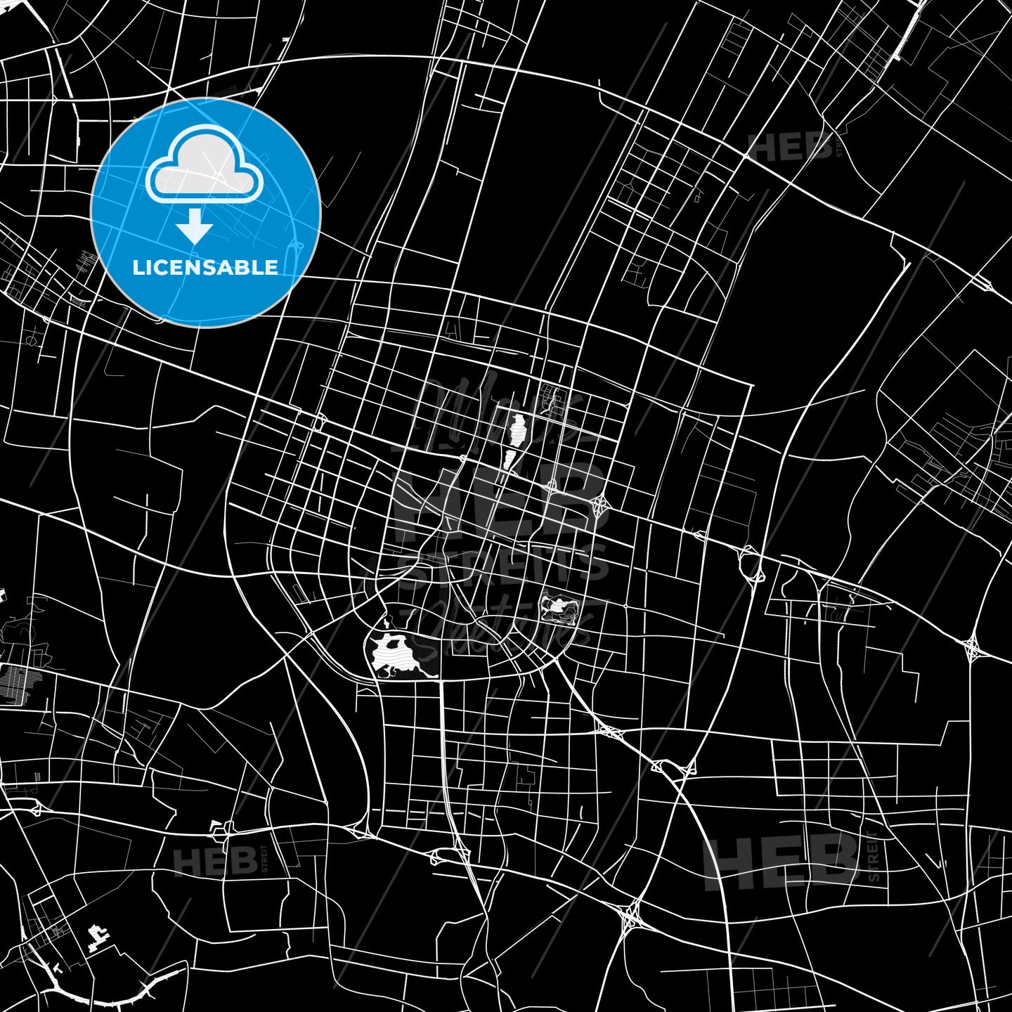 Zhangjiagang, China PDF map