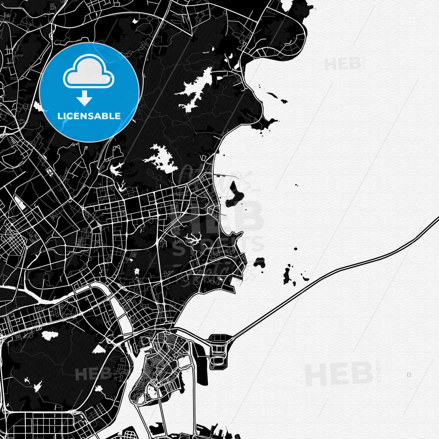 Zhuhai, China PDF map