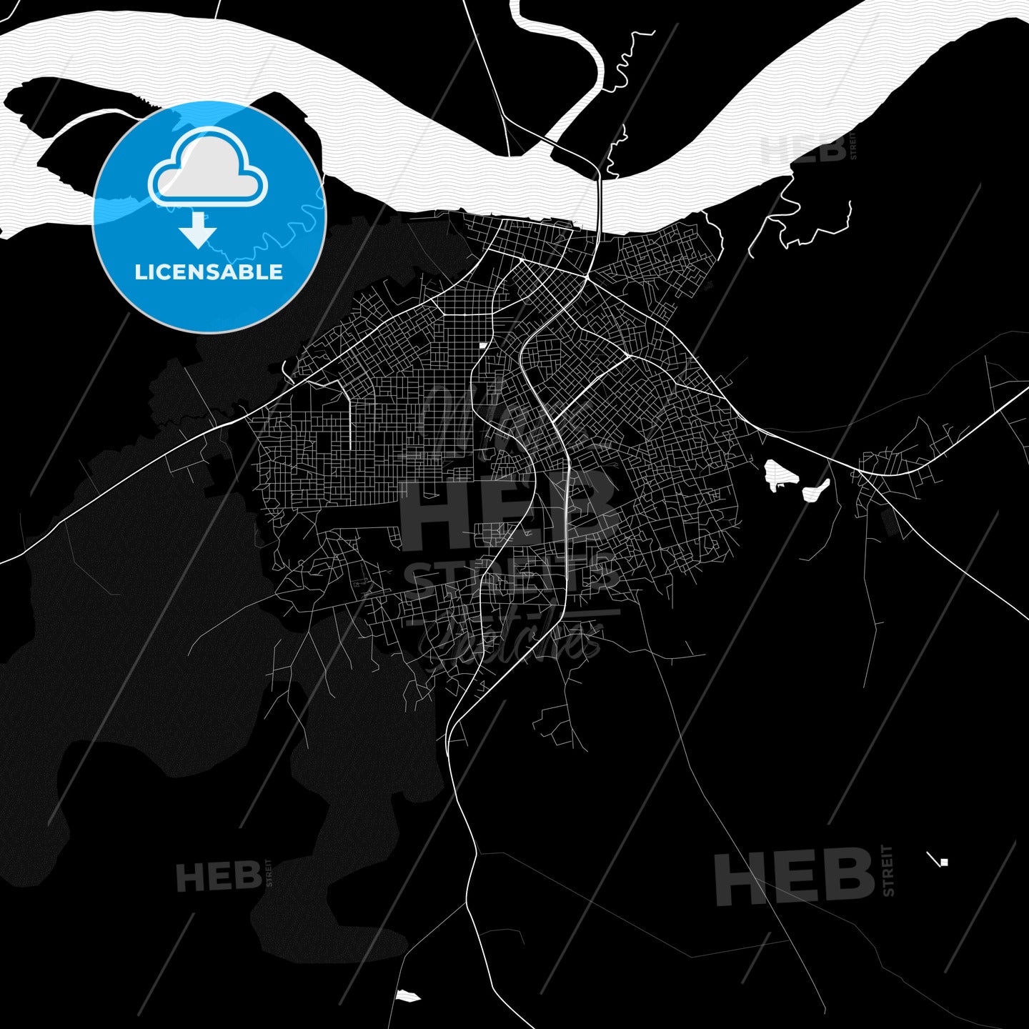 Ziguinchor, Senegal PDF map